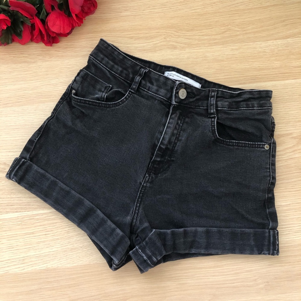 Zara High-waisted Denim Shorts